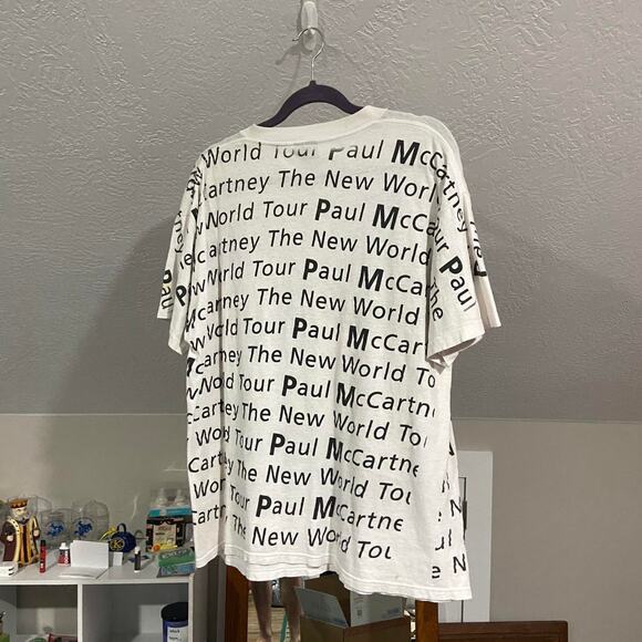 Vintage single stitch made in usa 1993 Paul McCartney World Tour AOP Tee - Picture 3 of 8